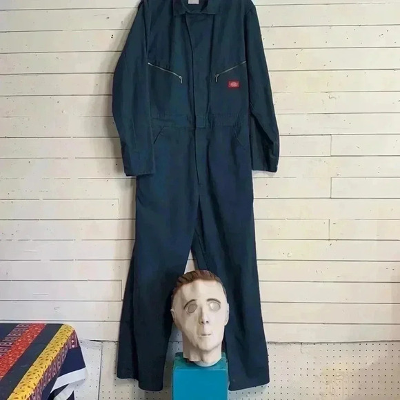 Instant Michael Myers Halloween Costume or Prop Decor Mask & Dickies Coveralls - Picture 1 of 14